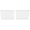 Ekena Millwork Rectangle Architectural Grde PVC Ceiling Medallion, 36"W x 18"H x 3"ID x 12 1/2"C x 1"P, Two-Piece CMP36X18RE2-03000 - alternate 2